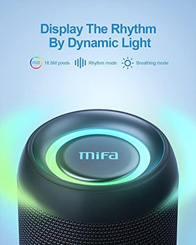 Die ultimative musikalische Begleitung: MIFA A90 Bluetooth-Lautsprecher mit sattem Sound, Wasserfestigkeit und RGB-LED-Licht!